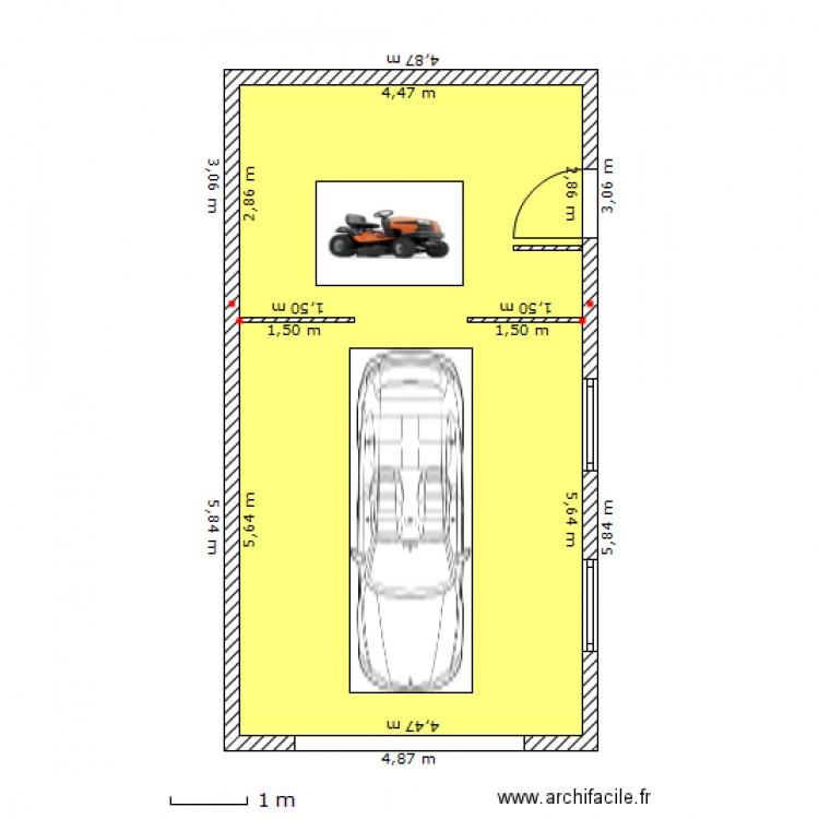 GARAGE v2 Lerrain. Plan de 0 pièce et 0 m2