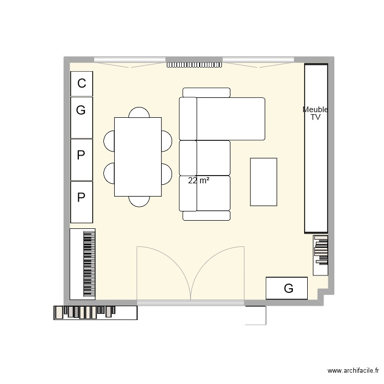 Salon 2. Plan de 0 pièce et 0 m2