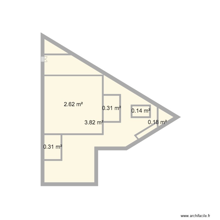 plan du terrain masse avec plan maison 16X16 cotations. Plan de 0 pièce et 0 m2
