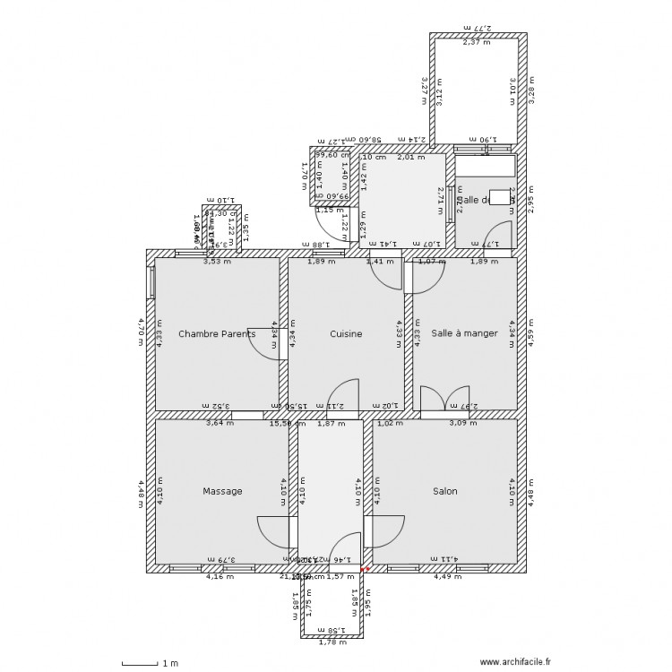 1er étage seul. Plan de 0 pièce et 0 m2