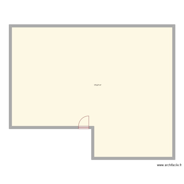 maison. Plan de 1 pièce et 173 m2