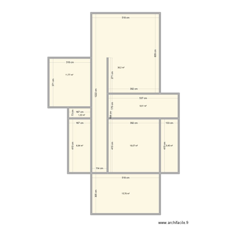 distribution maison cecile. Plan de 8 pièces et 105 m2