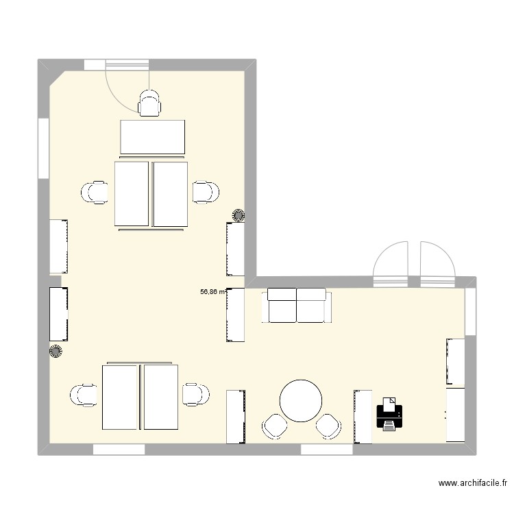 Bureau RIP VALREAS. Plan de 0 pièce et 0 m2