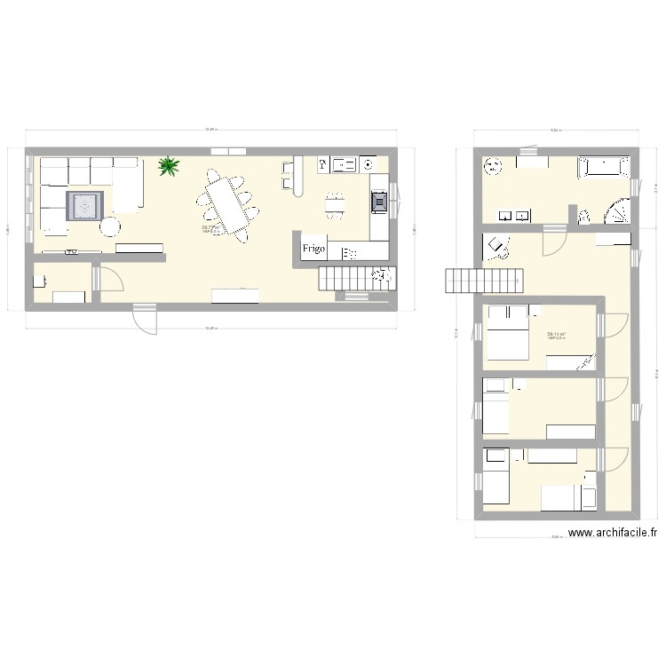 plan container 2. Plan de 0 pièce et 0 m2