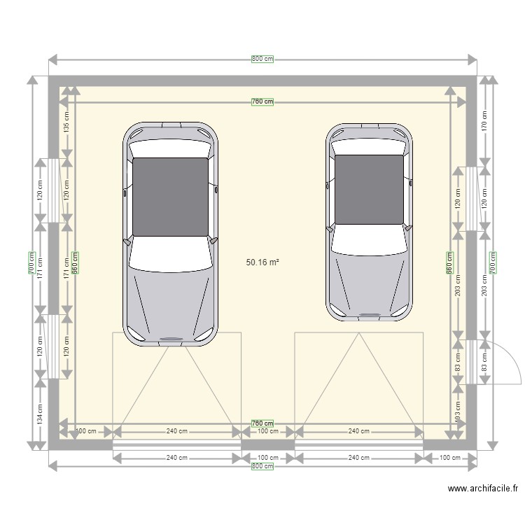 garage. Plan de 0 pièce et 0 m2