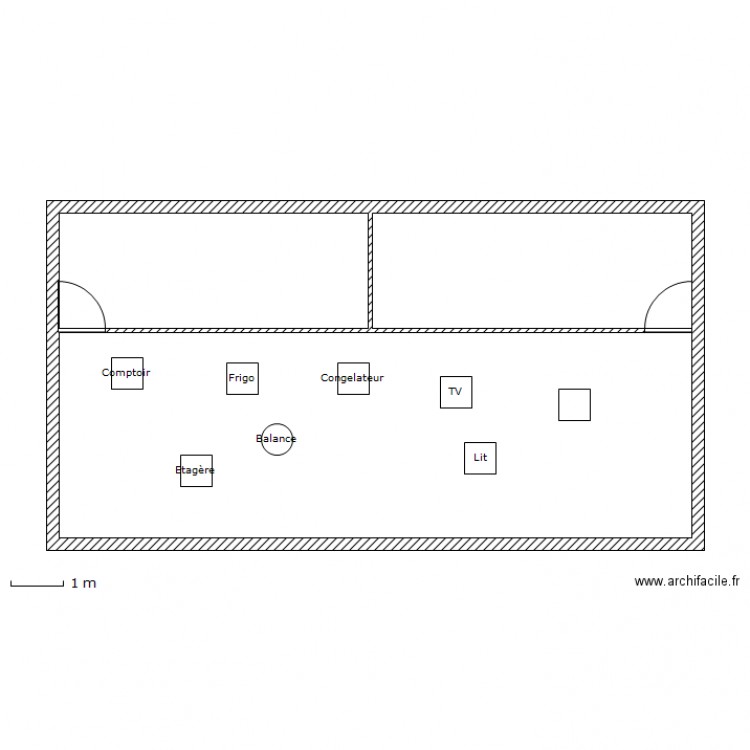 Boutique. Plan de 0 pièce et 0 m2