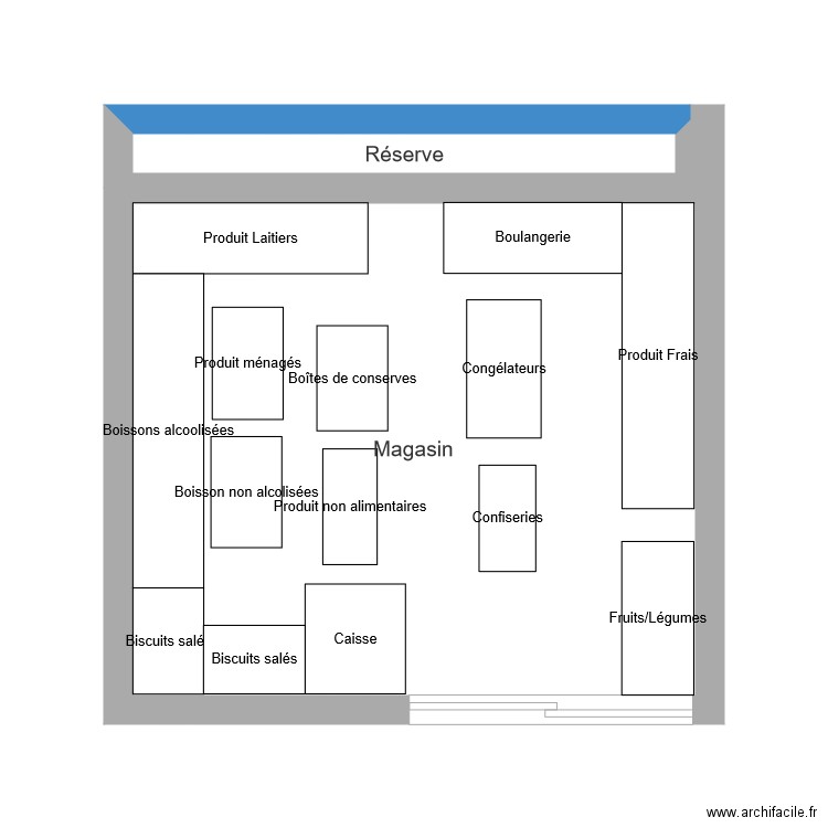 MAGASIN. Plan de 0 pièce et 0 m2