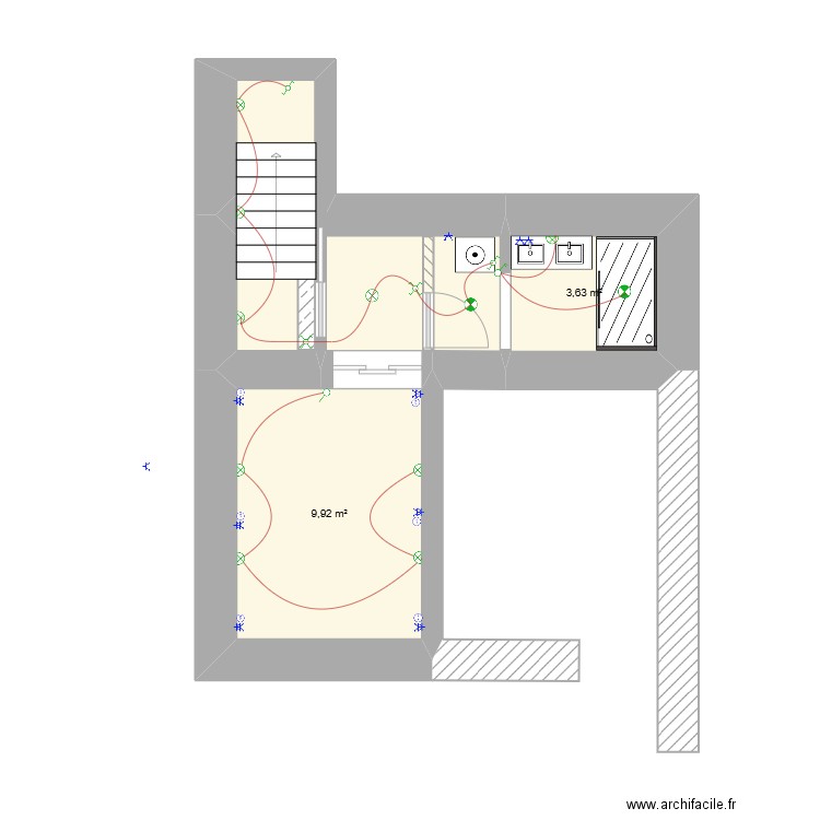 saint-Jose2. Plan de 3 pièces et 15 m2