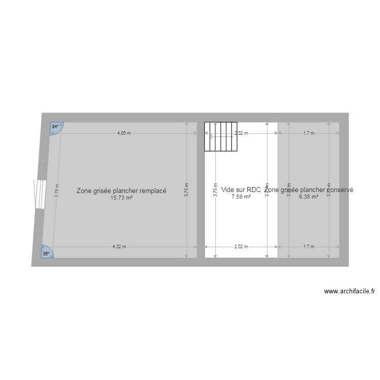 OIZELLE PLAN ETAGE. Plan de 0 pièce et 0 m2