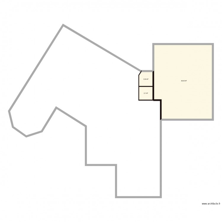 maison hexagone. Plan de 0 pièce et 0 m2