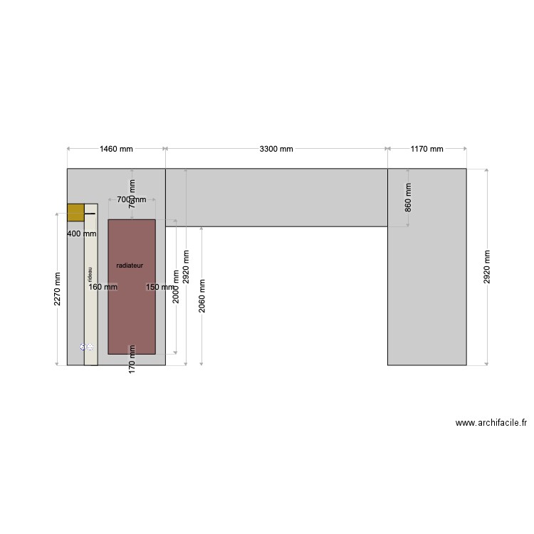 plan chauffage. Plan de 0 pièce et 0 m2