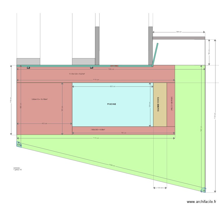 DELABY. Plan de 1 pièce et 108 m2