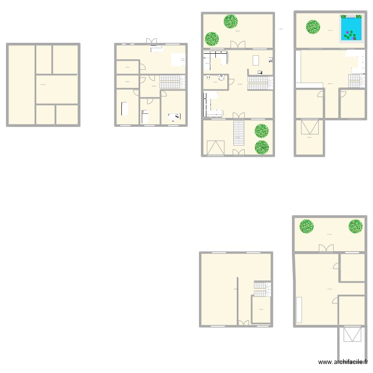 Villa RDC. Plan de 15 pièces et 812 m2