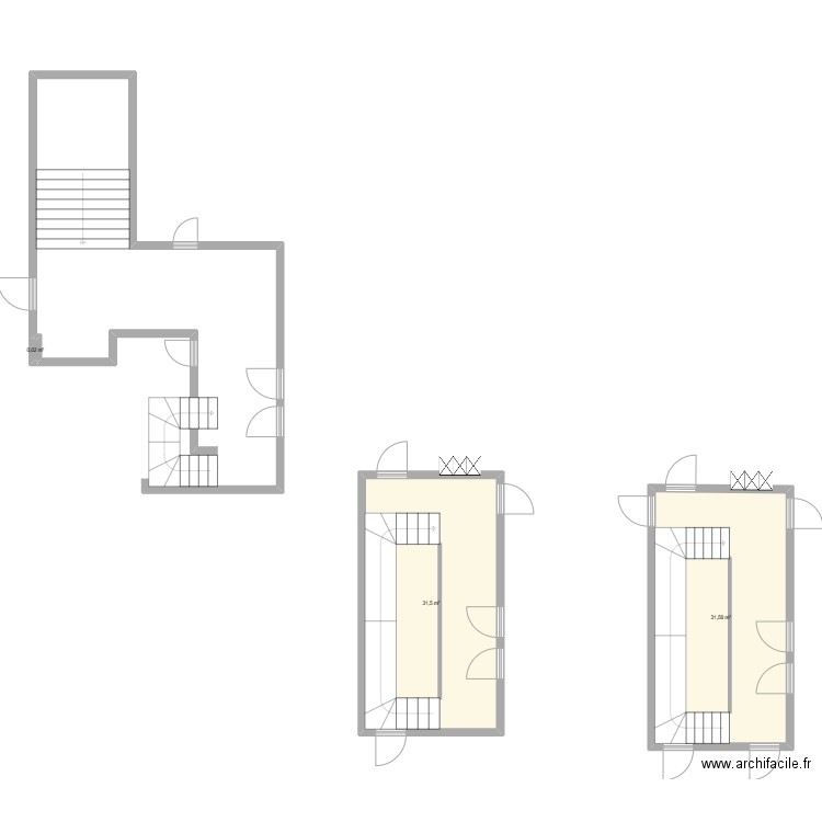 projet commun D3. Plan de 3 pièces et 63 m2