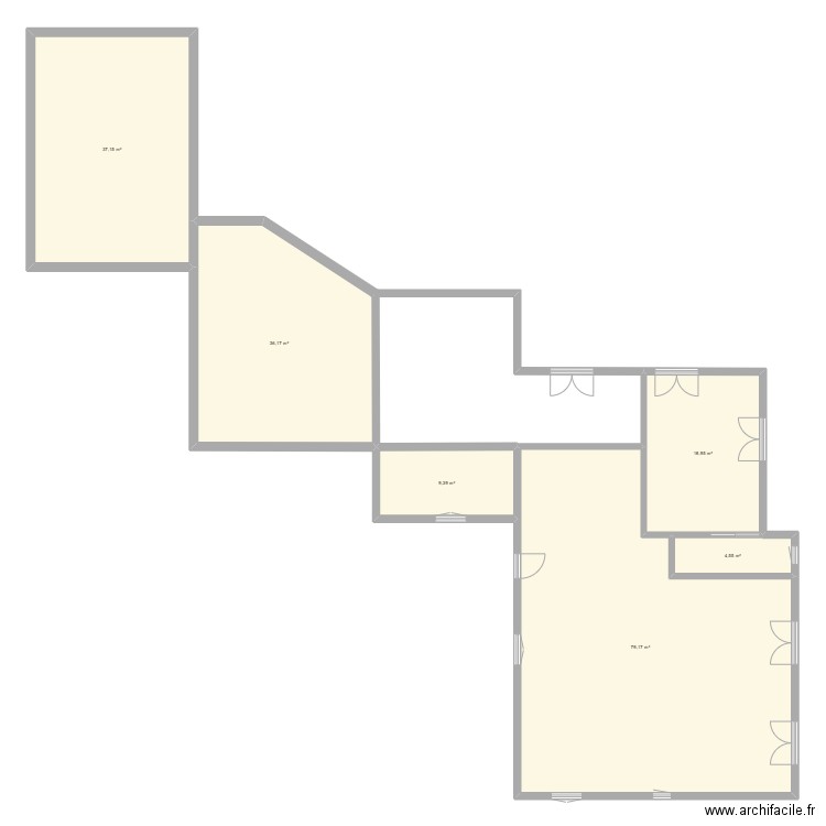 PLAN 2. Plan de 6 pièces et 185 m2