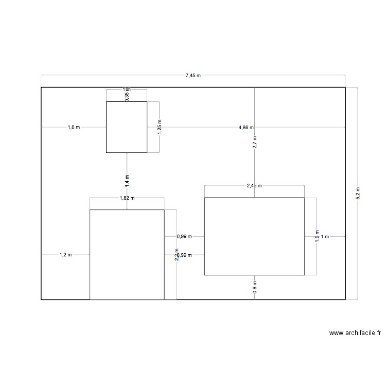 facade grise gauche fenêtre haute. Plan de 0 pièce et 0 m2