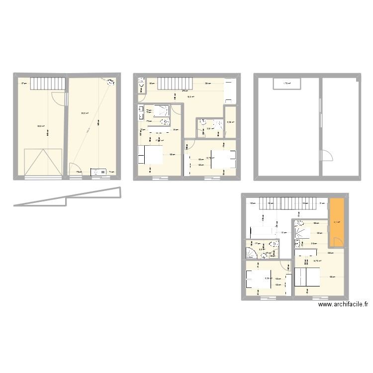 vandellos. Plan de 12 pièces et 142 m2