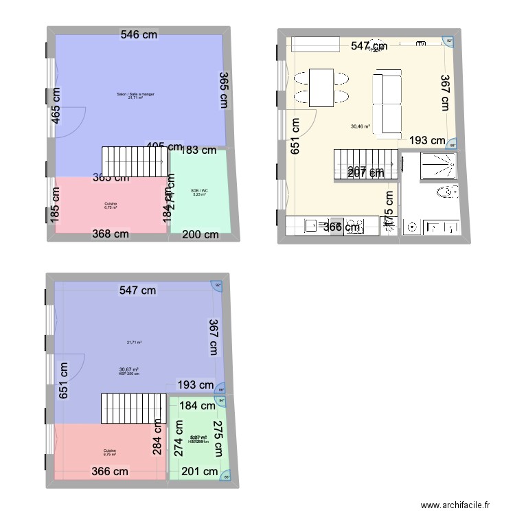 maison bernard . Plan de 15 pièces et 285 m2