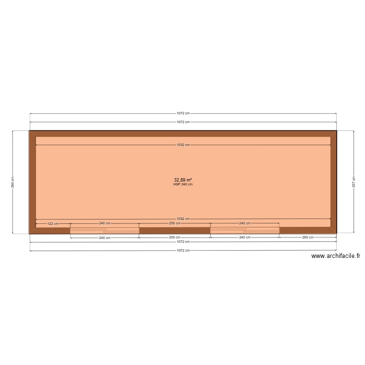 DEPENDANCE &2. Plan de 1 pièce et 33 m2