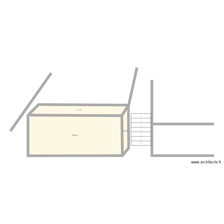 Abris Ornans. Plan de 3 pièces et 41 m2