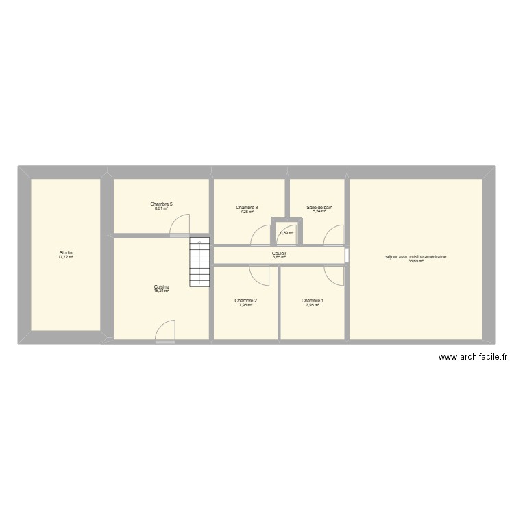 LACOUR MAISON. Plan de 15 pièces et 210 m2