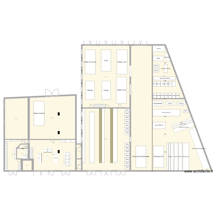 VougyForgeAutre poss2. Plan de 17 pièces et 1213 m2