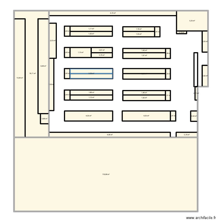 kokoon. Plan de 42 pièces et 216 m2