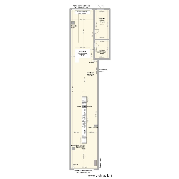 CCT VL Nogent sur Oise v2. Plan de 3 pièces et 188 m2