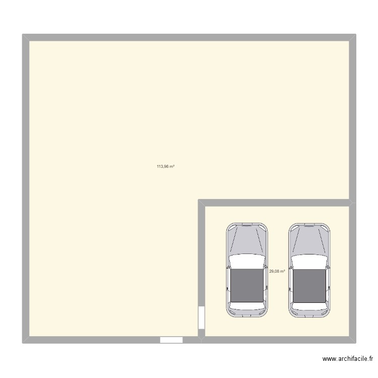 SAVERNE_HAUT_BARR. Plan de 2 pièces et 143 m2