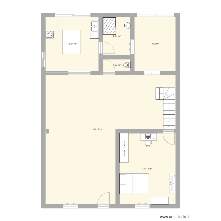 ma maison. Plan de 0 pièce et 0 m2