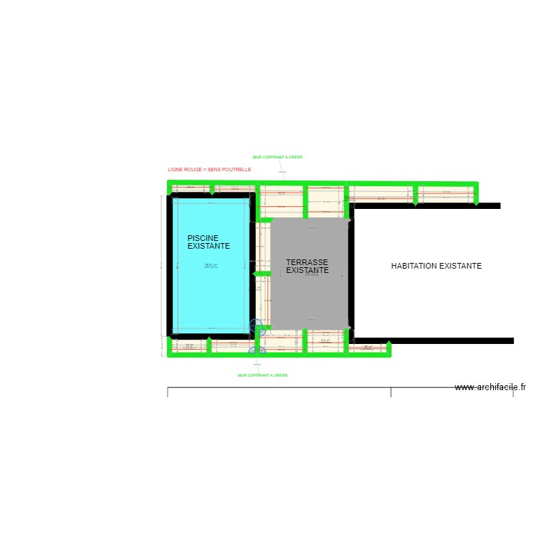 COGNARD . Plan de 7 pièces et 76 m2