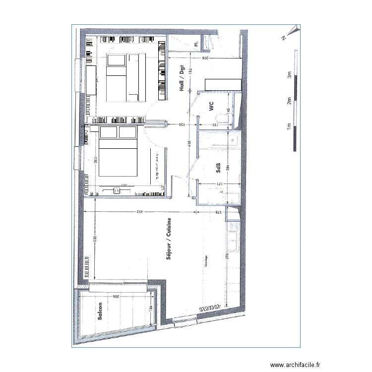 appart 23. Plan de 0 pièce et 0 m2