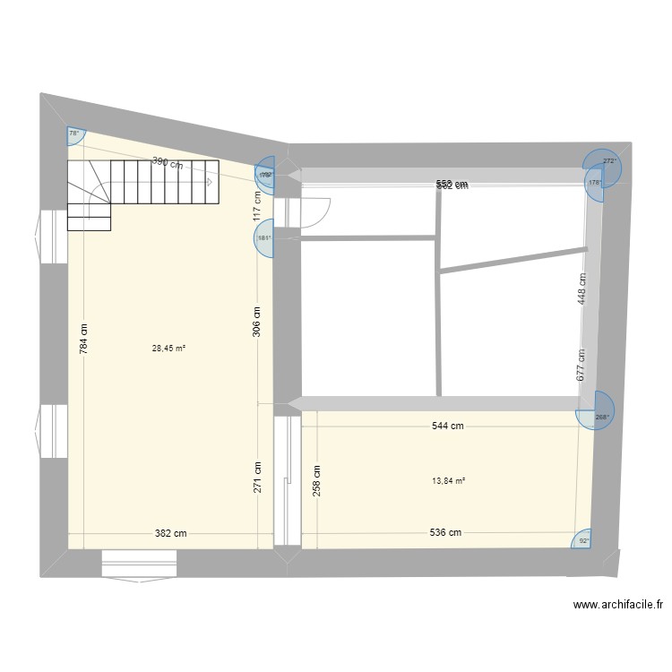 espaly 1. Plan de 2 pièces et 42 m2