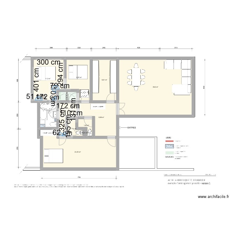 Anneso house 2. Plan de 10 pièces et 107 m2