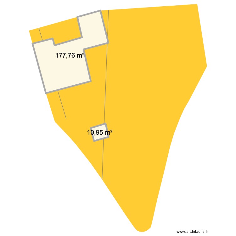 projet 71-3. Plan de 2 pièces et 189 m2