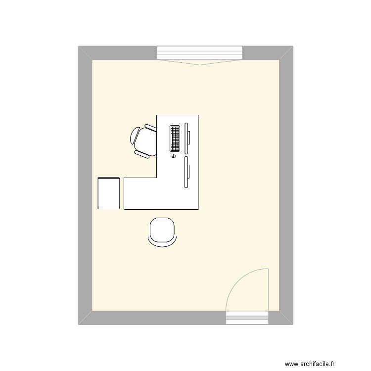 plan LANOY Douchy-Les-Mines CCAS. Plan de 1 pièce et 17 m2