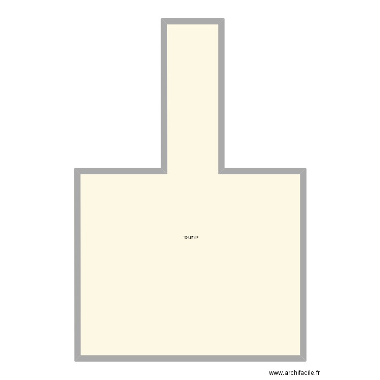 IF46-2. Plan de 1 pièce et 105 m2