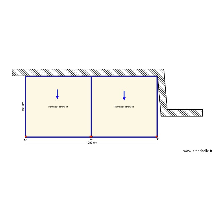 Emilie duarte - santa lucia. Plan de 2 pièces et 52 m2