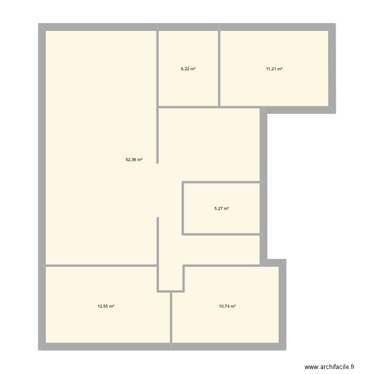 Maison 37380. Plan de 6 pièces et 98 m2