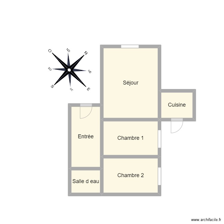 PLAN 2405 GUILLEC CEDRIC. Plan de 6 pièces et 12 m2