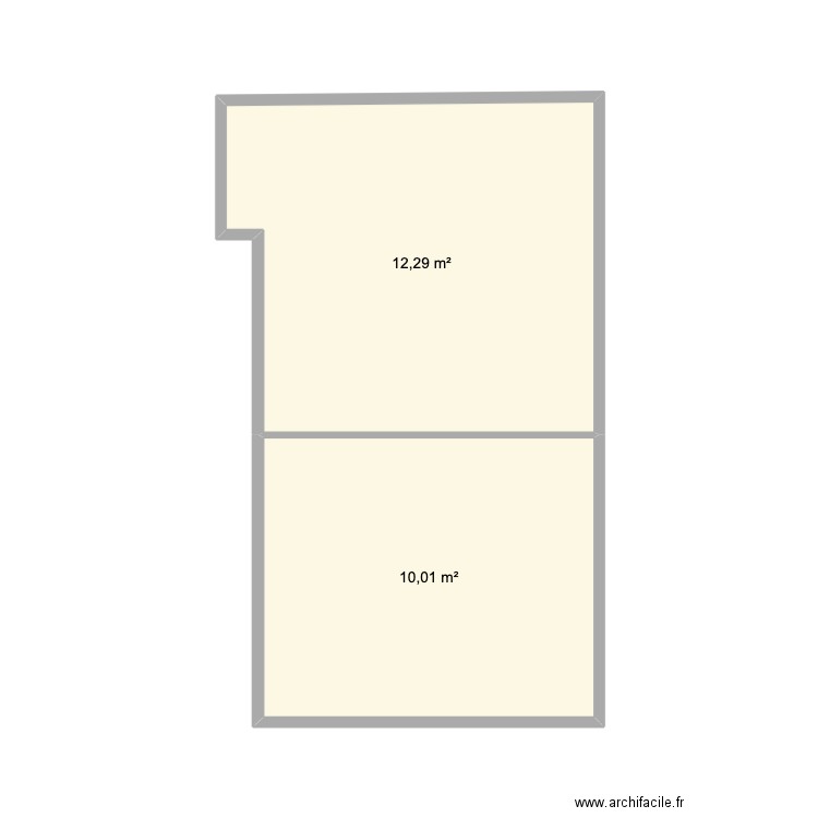 ZEB. Plan de 2 pièces et 22 m2