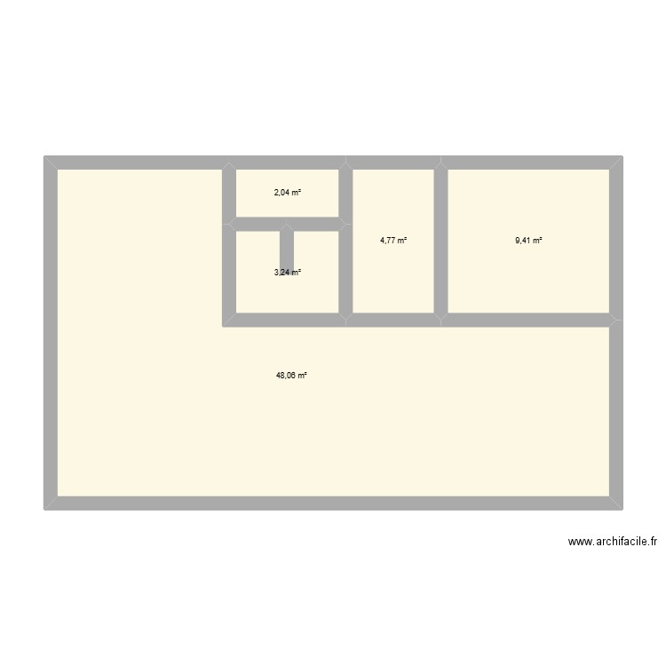 HOUDOUIN PHILIPPE 2. Plan de 5 pièces et 68 m2