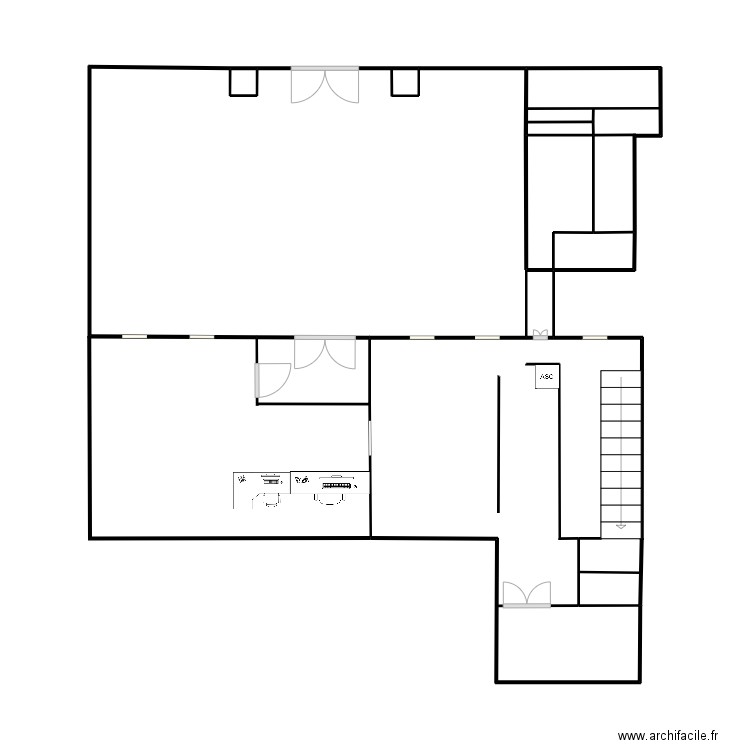 Rendez de Chaussé Musée . Plan de 5 pièces et 31 m2