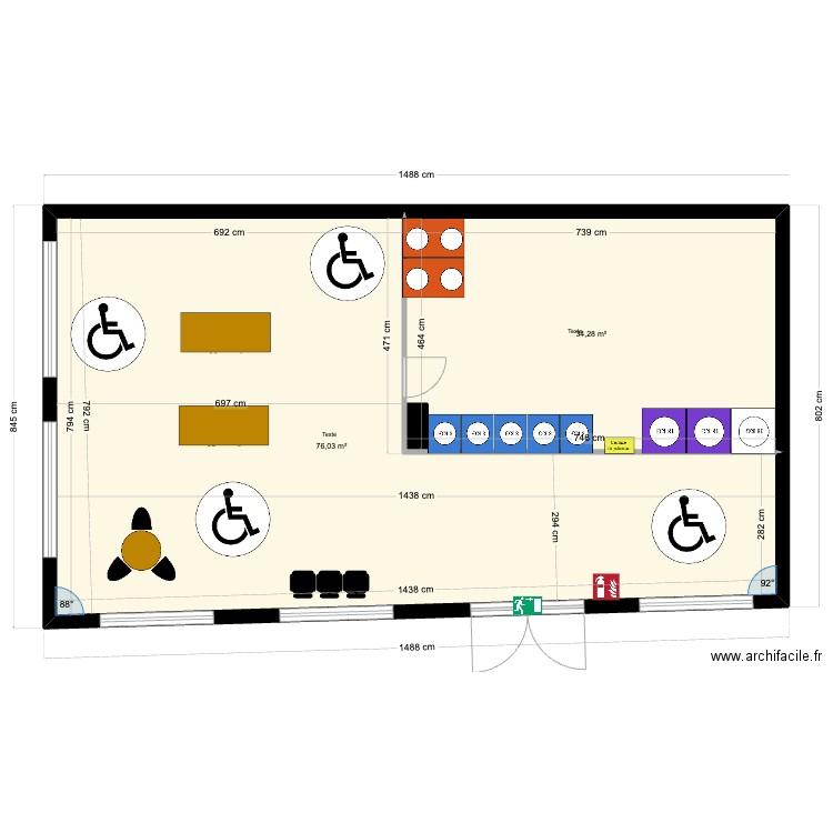 PLAN QUAI 9 AUTORISATION. Plan de 2 pièces et 110 m2