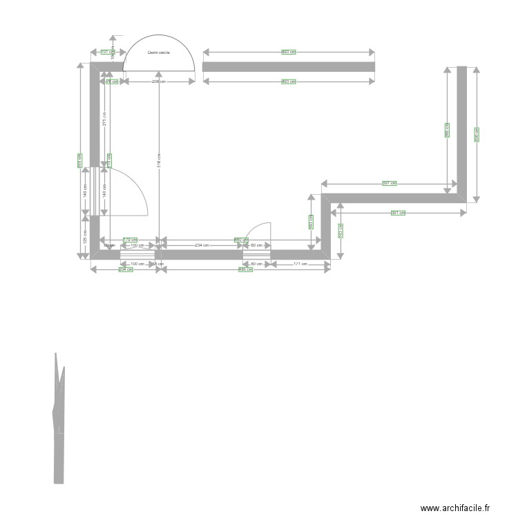 piece entree. Plan de 0 pièce et 0 m2