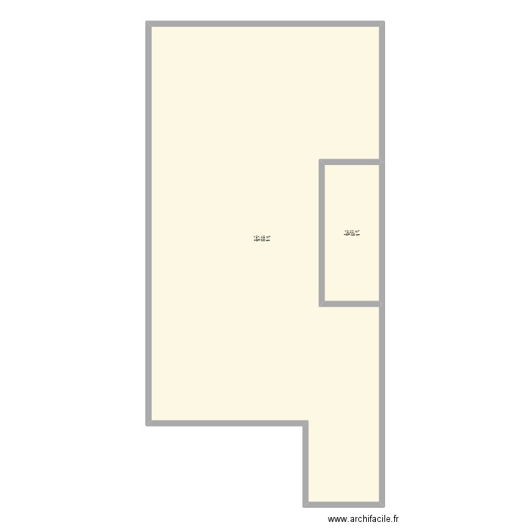 duplex. Plan de 2 pièces et 165 m2