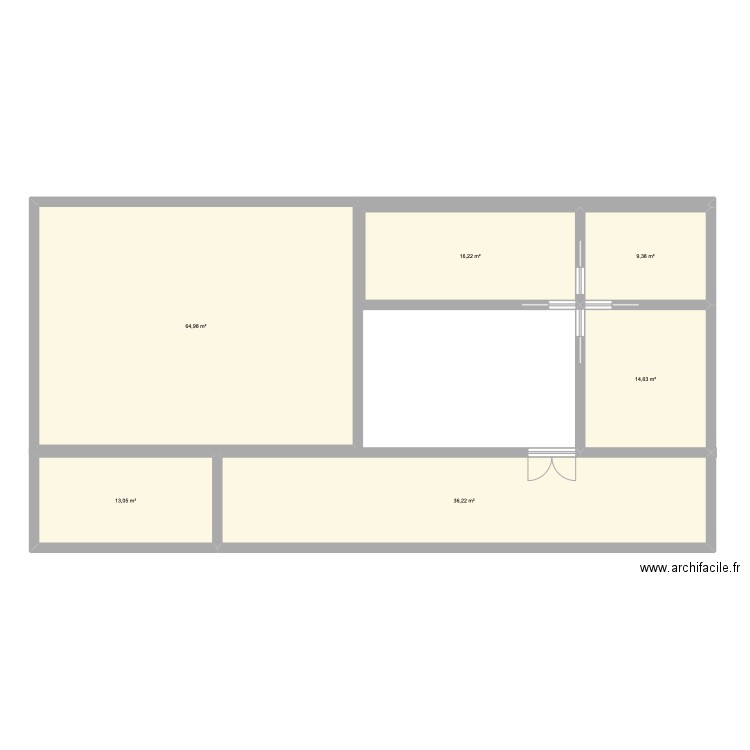 Lisa. Plan de 6 pièces et 154 m2