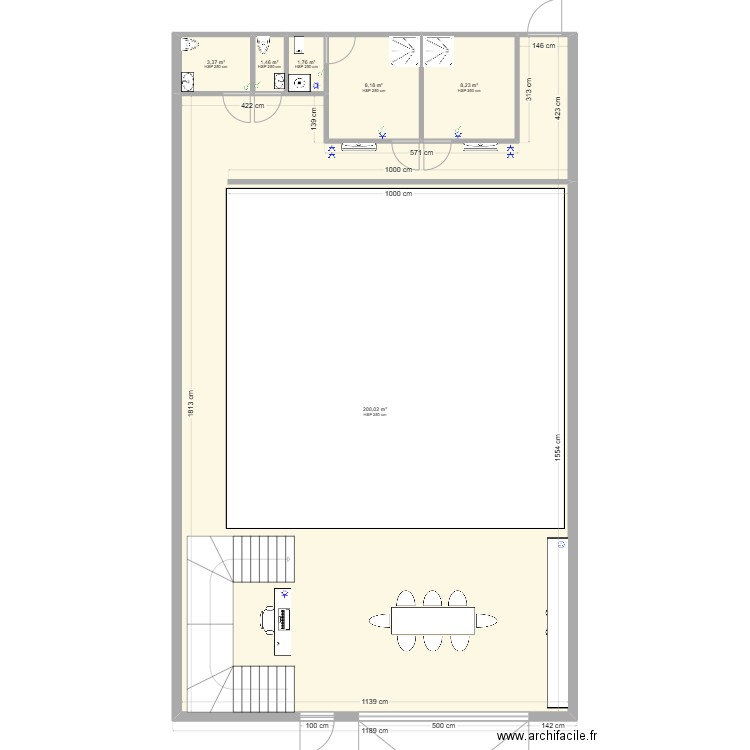 dubai 2. Plan de 6 pièces et 223 m2