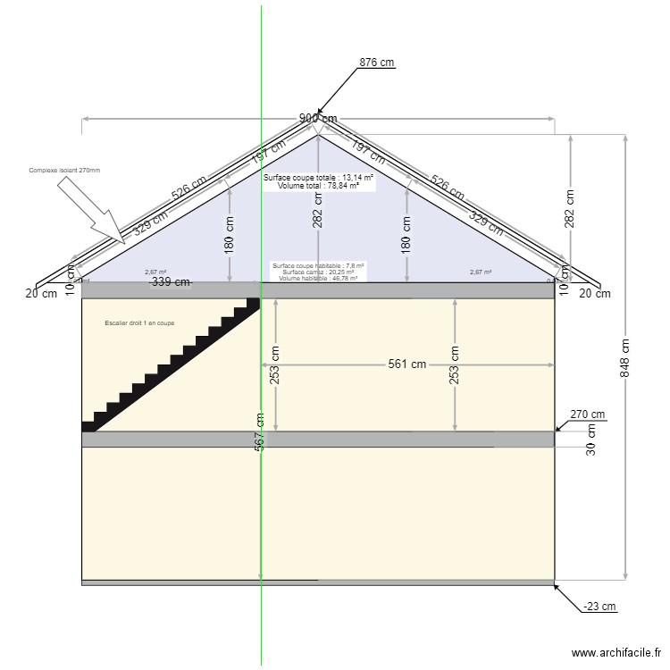 PLANS COUPE FACADE. Plan de 0 pièce et 0 m2