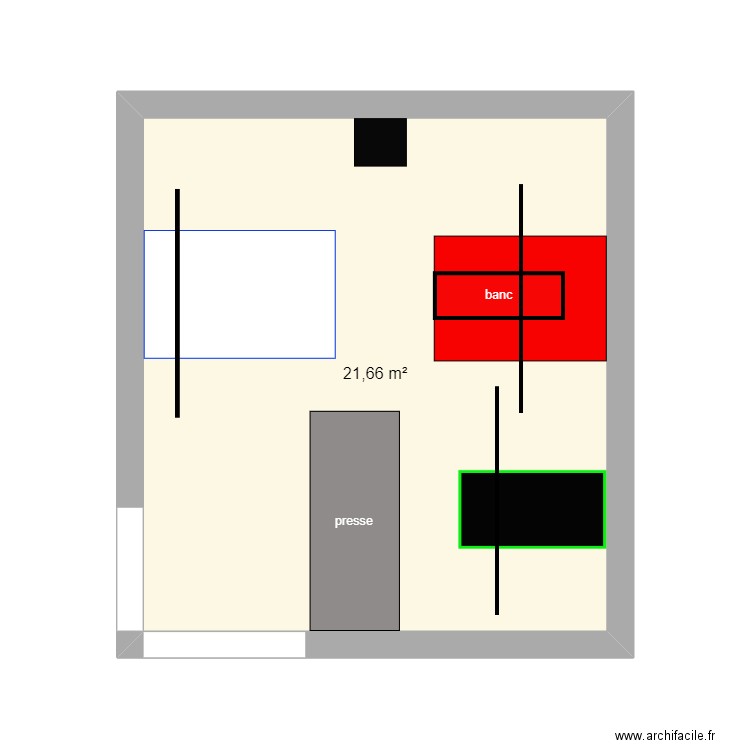 salle 1. Plan de 0 pièce et 0 m2